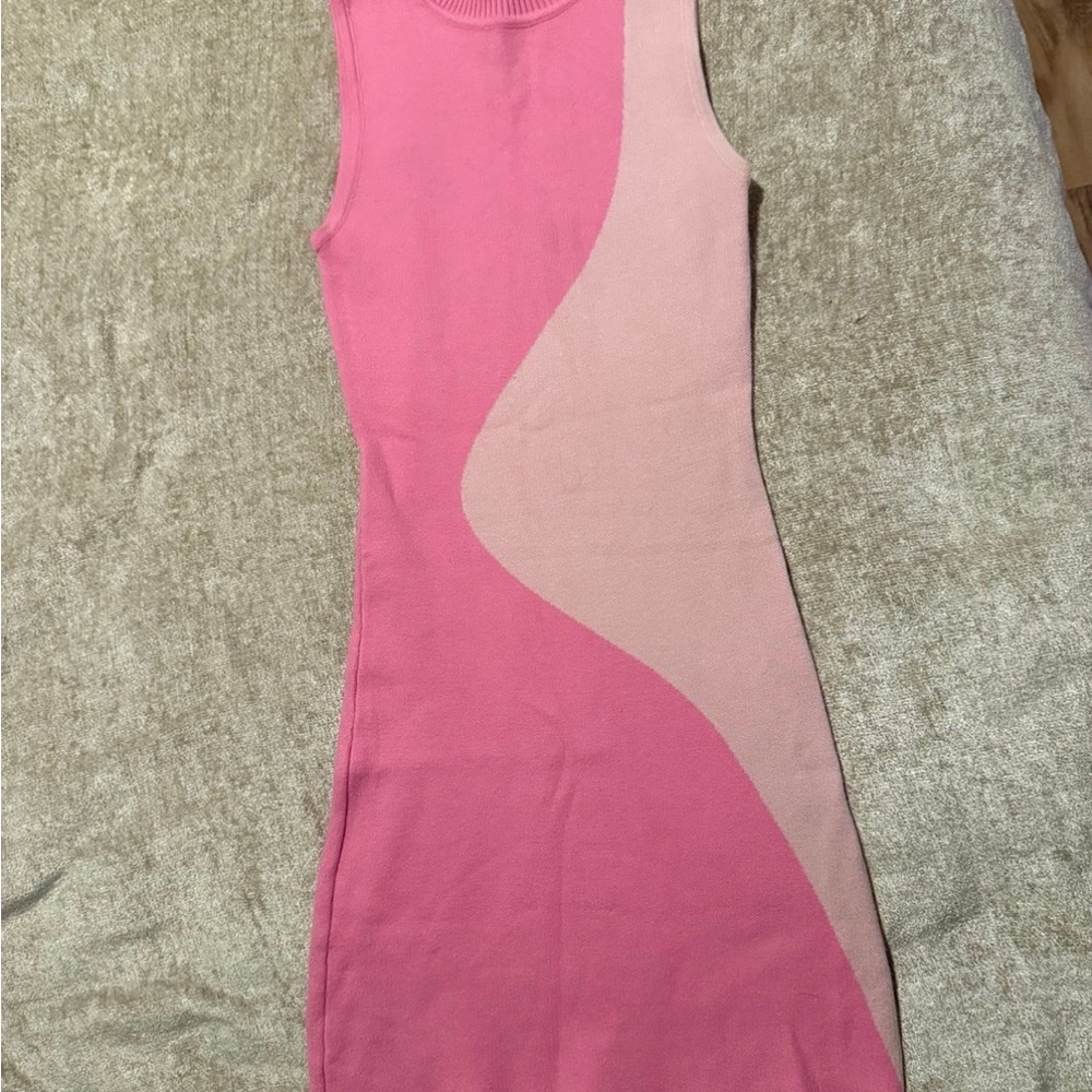 Peppermayo Pink Asymmetrical Bodycon Dress